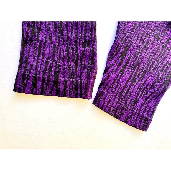 Athleta Flurry Elemental Tight leggings Snowscape Black Basalt Violet women’s M - Picture 7 of 10